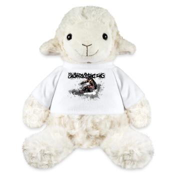 Snowboarder dynamique en style action - Mouton en peluche Annika MiniFeet® - blanc - Devant