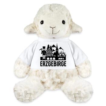 Silhouette typique des Monts Métallifères - Mouton en peluche Annika MiniFeet® - blanc - Devant