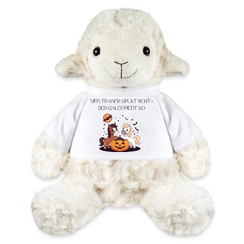 Halloween Trotter Chevaux Dire Citation - Mouton en peluche Annika MiniFeet® - blanc - Devant