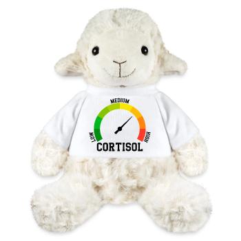 Niedriges Cortisol, sogar niedriger Wert - MiniFeet® Schaf Annika - Weiß - Vorne