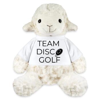 Team Disco Golf - Design avec disque - Mouton en peluche Annika MiniFeet® - blanc - Devant