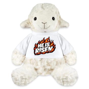 Il est Ressuscité Flammes Vintage - Mouton en peluche Annika MiniFeet® - blanc - Devant