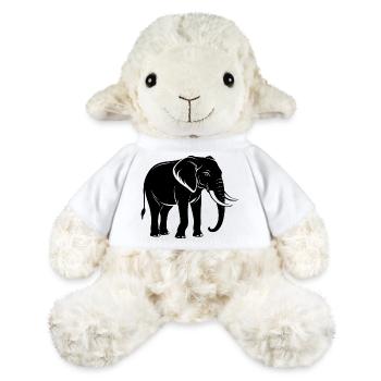 Éléphant - Mouton en peluche Annika MiniFeet® - blanc - Devant