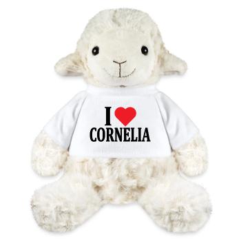 T-Shirt Ich liebe Cornelia T-Shirt Geschenkidee - MiniFeet® Schaf Annika - Weiß - Vorne