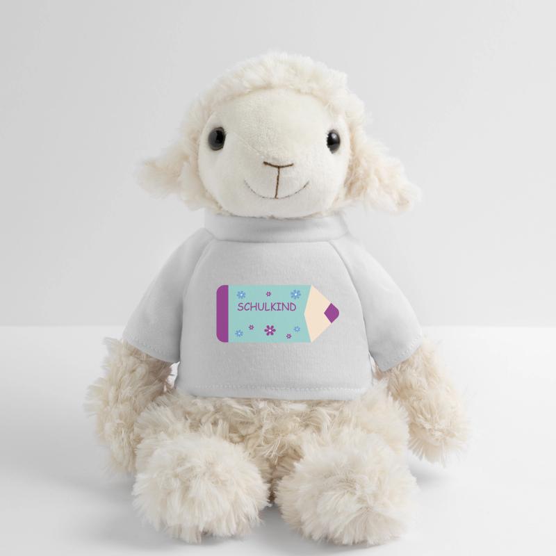 Crayon de couleur - menthe pourpre avec des fleurs - écolier Mouton en peluche Annika MiniFeet®