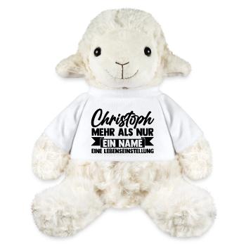 Prénom Chris Christoph - Mouton en peluche Annika MiniFeet® - blanc - Devant