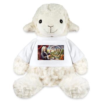 Johann Sebastian Bach: Portrait in many painting styles - MiniFeet® Sheep Annika - white - Front