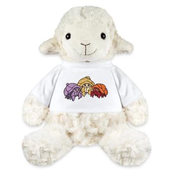 Verspieltes Einsiedlerkrebs-Trio - MiniFeet® Schaf Annika - Weiß - Vorne