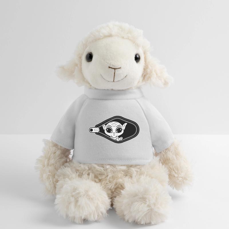 Alien jette un coup d’œil par la fermeture éclair Mouton en peluche Annika MiniFeet®