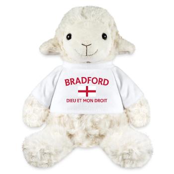 Bradford Flagge mit Motto - MiniFeet® Schaf Annika - Weiß - Vorne