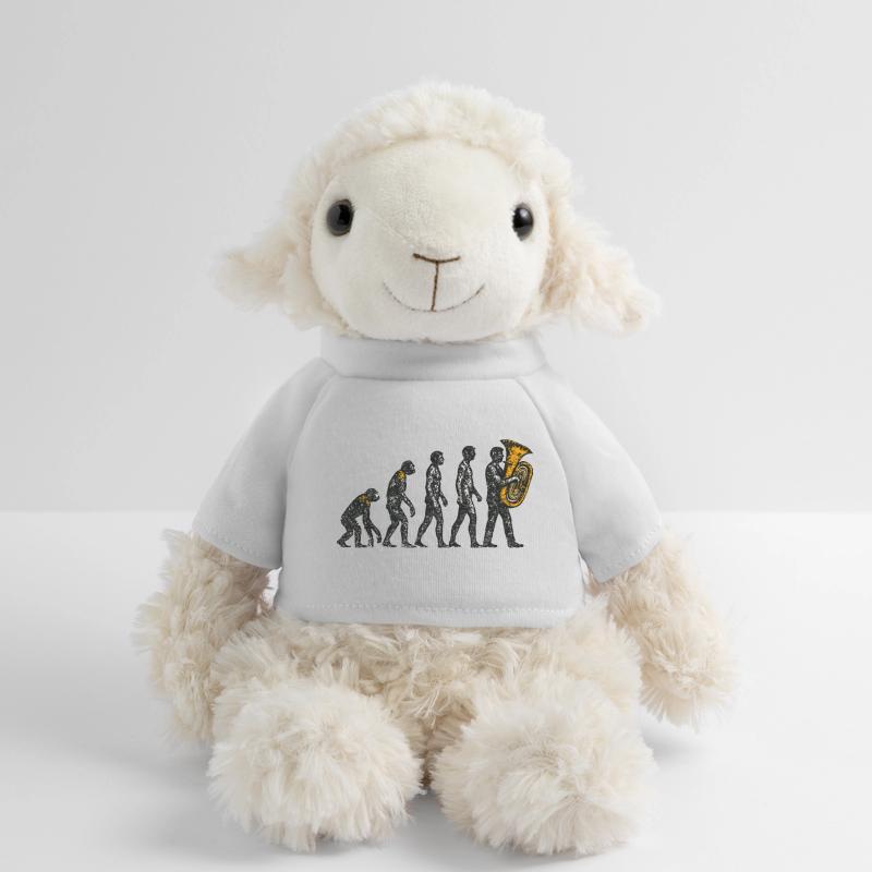 Evolution to Tuba Player Grunge Design MiniFeet® Sheep Annika
