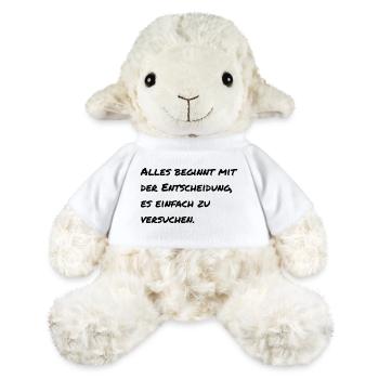 Motivational saying - MiniFeet® Sheep Annika - white - Front