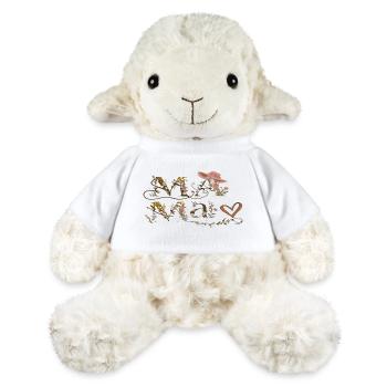 Blumenbuchstaben Mama - MiniFeet® Schaf Annika - Weiß - Vorne