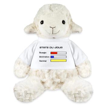 Stats du jour - gaming et humour - Mouton en peluche Annika MiniFeet® - blanc - Devant