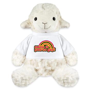 smile if you're gay - Mouton en peluche Annika MiniFeet® - blanc - Devant