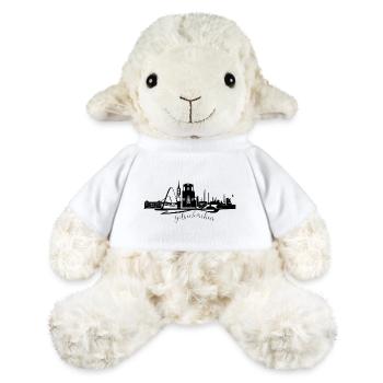 Horizon de Gelsenkirchen en silhouette - Mouton en peluche Annika MiniFeet® - blanc - Devant