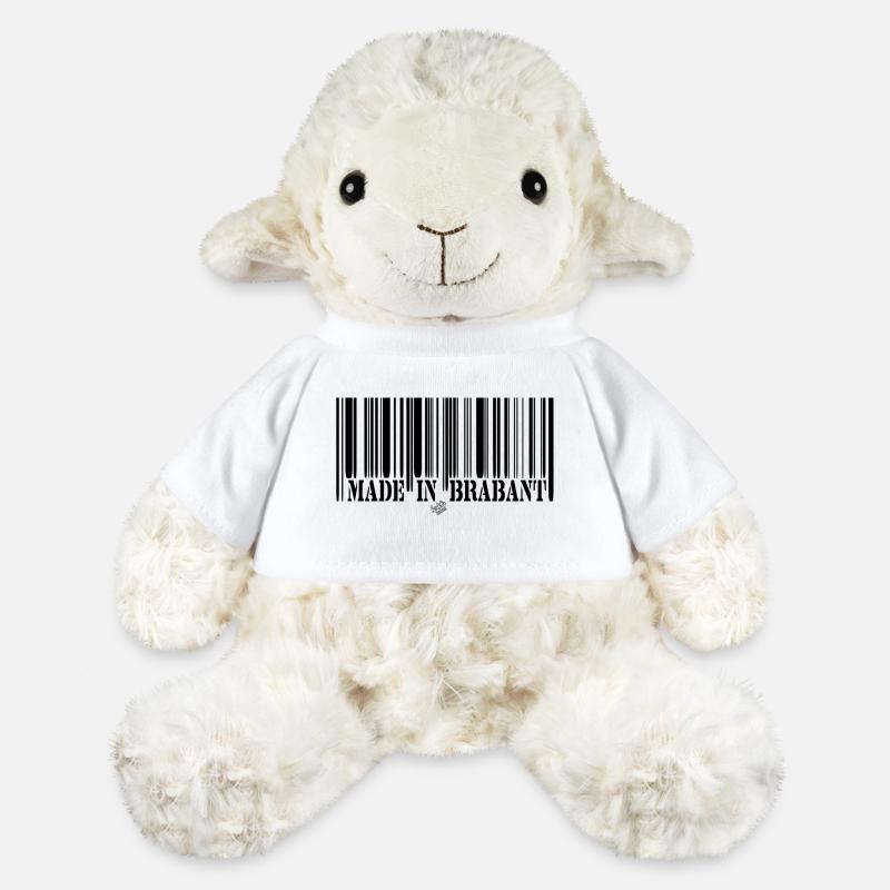 BARCODE Made in Brabant - Mouton en peluche Annika MiniFeet® - blanc