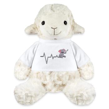 Elefant Herzschlag Niedliches Design - MiniFeet® Schaf Annika - Weiß - Vorne