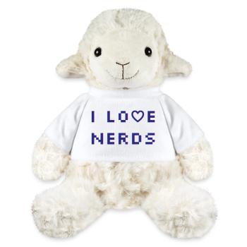 J’adore les nerds - Mouton en peluche Annika MiniFeet® - blanc - Devant
