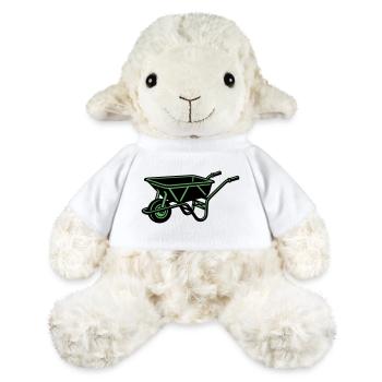Outil de construction de jardin de brouettes - Mouton en peluche Annika MiniFeet® - blanc - Devant