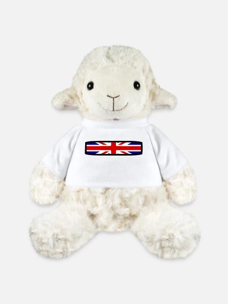 England Flagge - MiniFeet® Schaf Annika - Weiß