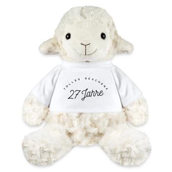 Tolles Geschenk 27 Jahre  - MiniFeet® Schaf Annika - Weiß - Vorne