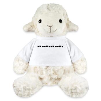 Cœur cœur cœur - Mouton en peluche Annika MiniFeet® - blanc - Devant
