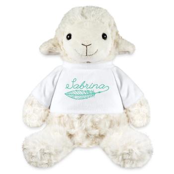 Sabrina Name Federschrift - MiniFeet® Schaf Annika - Weiß - Vorne