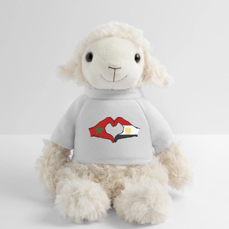 Maroc Égypte Drapeau Mains Coeur Forme Mouton en peluche Annika MiniFeet®
