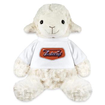 Brutalist – Emblème rétro-futuriste chromé - Mouton en peluche Annika MiniFeet® - blanc - Devant