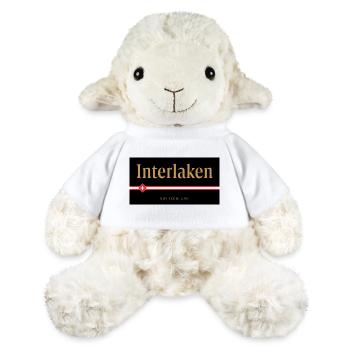 Design de lettrage suisse en or interlaken - Mouton en peluche Annika MiniFeet® - blanc - Devant