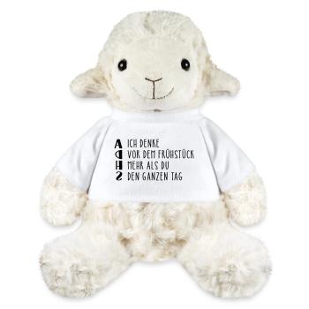 Provokanter ADHS Spruch - MiniFeet® Schaf Annika - Weiß - Vorne