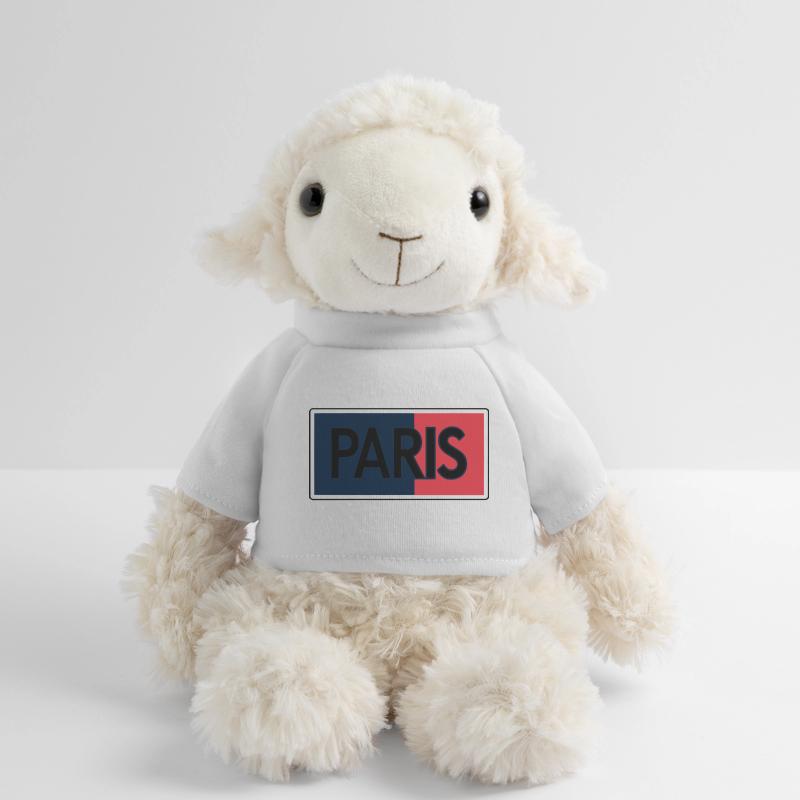 Paris Drapeau Split Typographie Mouton en peluche Annika MiniFeet®