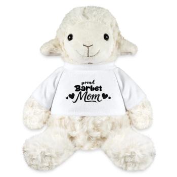 Stolze French Water Dog Mutter, Barbet - MiniFeet® Schaf Annika - Weiß - Vorne