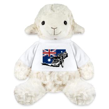 Speedway - Australia Flag - MiniFeet® Sheep Annika - white - Front