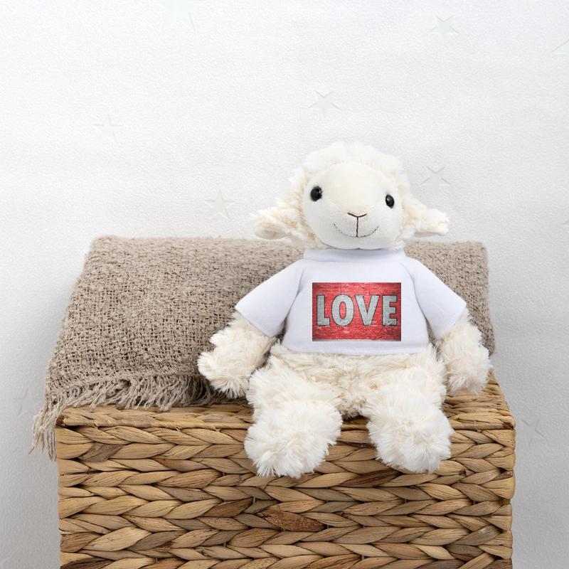 Love Brick Wall Graffiti Mouton en peluche Annika MiniFeet®