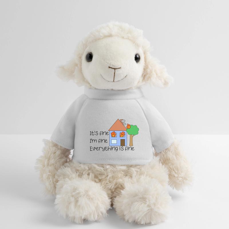 funny quote it's fine everything is fine on fire MiniFeet® Sheep Annika