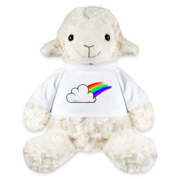 Couleurs arc-en-ciel de la fierté / RVB - Mouton en peluche Annika MiniFeet® - blanc - Devant