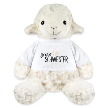 Grosse Schwester- goldene Krone - MiniFeet® Schaf Annika - Weiß - Vorne