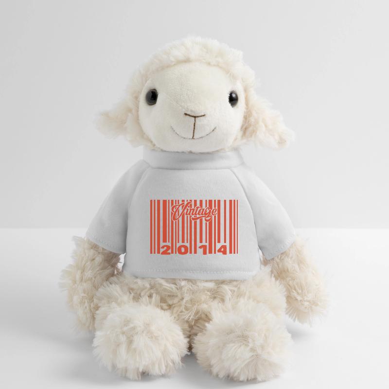 Vintage 2014 Born In 2014 11 Year Old Bar Code Anniversai MiniFeet® Sheep Annika