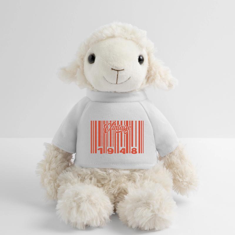 Vintage 1948 Born In 1948 77 Year Old Bar Code Anniversai MiniFeet® Sheep Annika