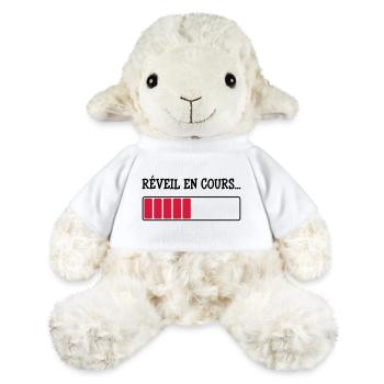 Réveil en cours... - Mouton en peluche Annika MiniFeet® - blanc - Devant