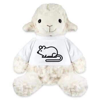 Charming Minimalist Mouse Icon for All Occasions - MiniFeet® Schaf Annika - Weiß - Vorne