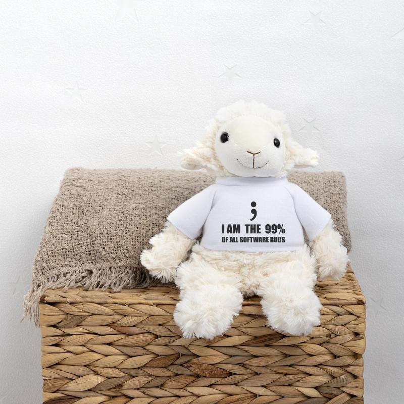 Programmeur Computer Scientist Mouton en peluche Annika MiniFeet®