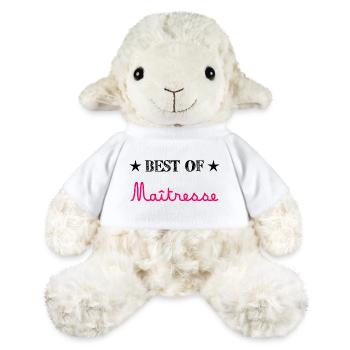GELIEBTE. MEISTER. VIELEN DANK. DANKE HERRIN. GESCHENK - MiniFeet® Schaf Annika - Weiß - Vorne