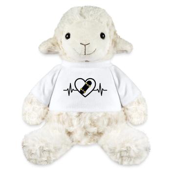 Skateboard Heart Sport Urban Passion - MiniFeet® Sheep Annika - white - Front