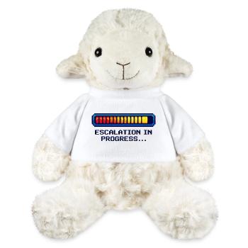 Chemise geek de mode Escalade – Design de nerds drôle - Mouton en peluche Annika MiniFeet® - blanc - Devant
