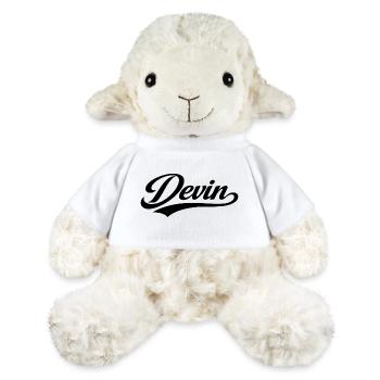 Devin name first last family gifts  - MiniFeet® Sheep Annika - white - Front