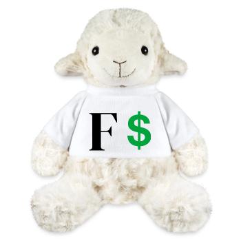 Buchstabe f Dollar - MiniFeet® Schaf Annika - Weiß - Vorne