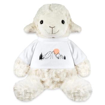 Sunlit Mountain Silhouette - MiniFeet® Sheep Annika - white - Front